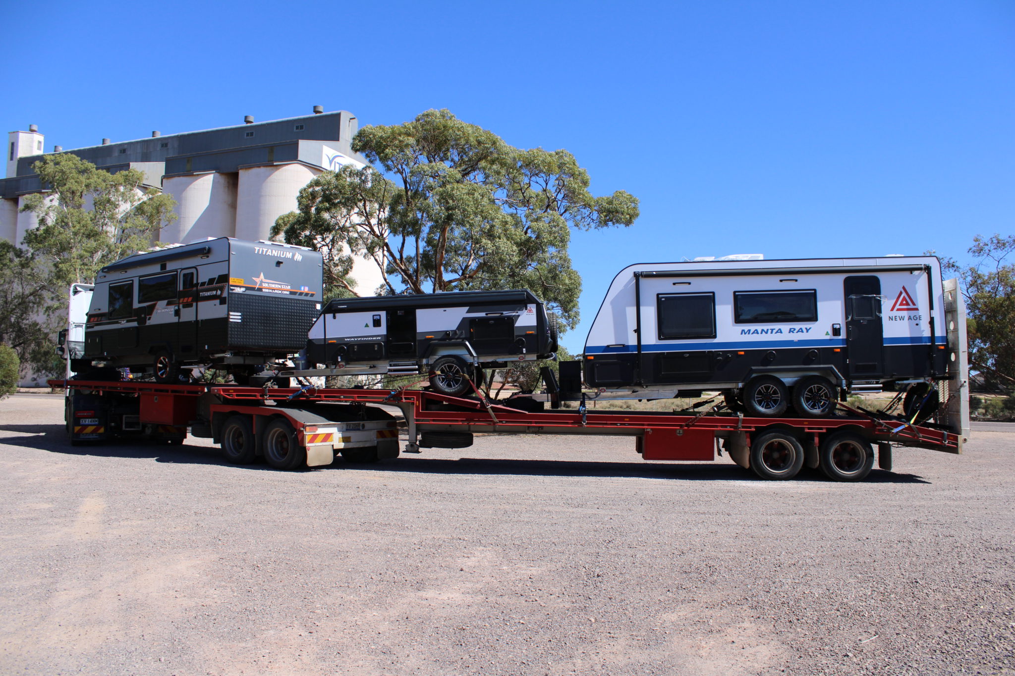 Transporting New Age caravans Melbourne to Perth Load Up Transport